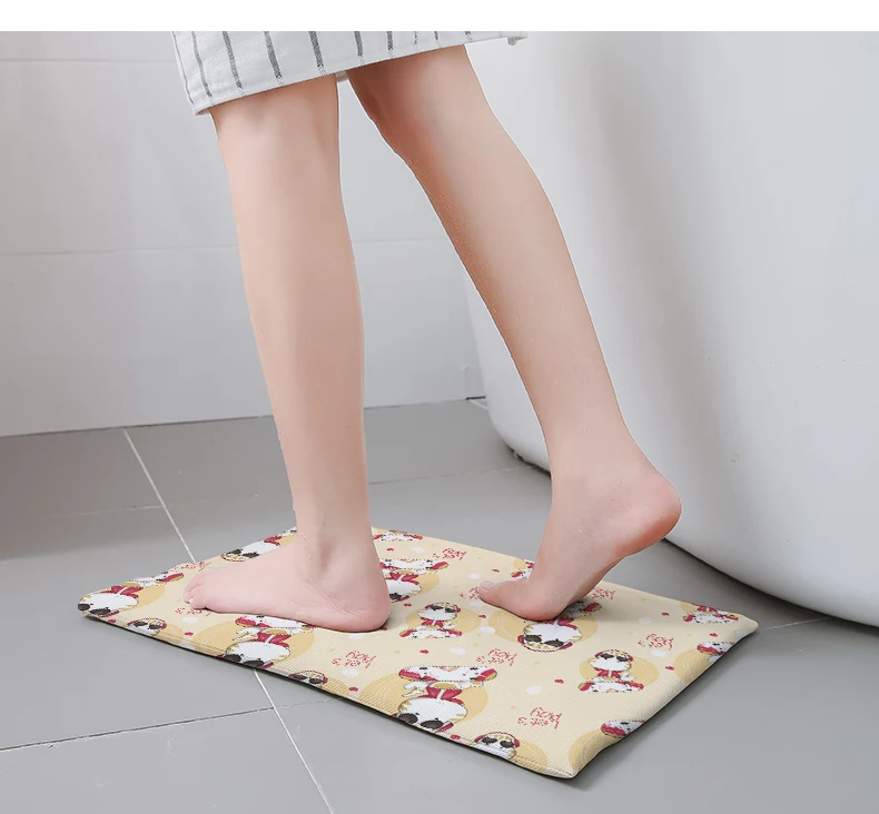 soft diatomite bath mat warm feet in light weight