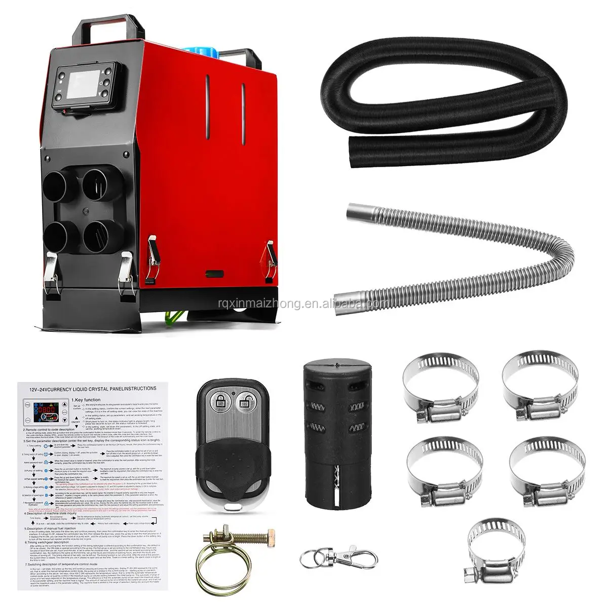 Chauffage à air diesel 8KW 12V avec télécommande et écran LCD, modèle