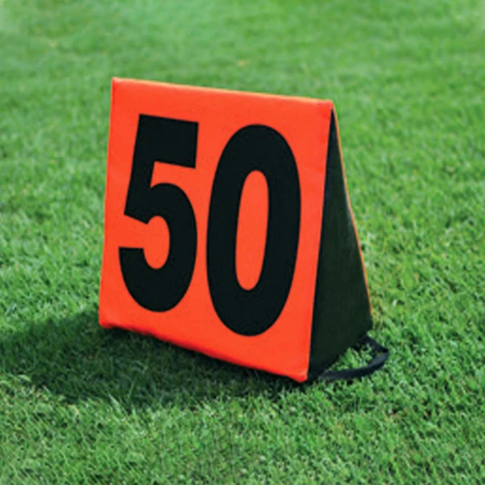 Yardage Markers Folding Weighted Football Sideline Yardage Markers