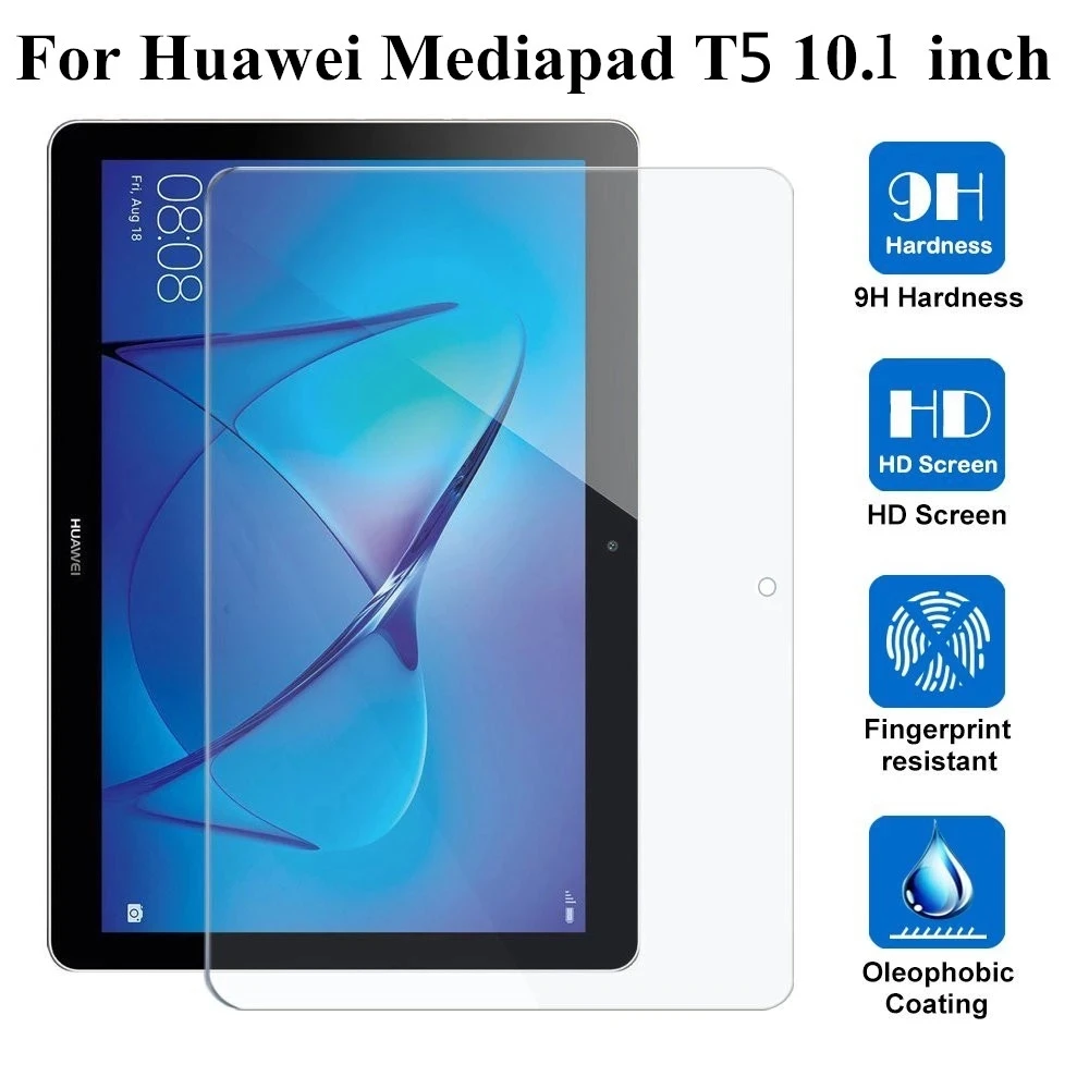 TopACE Huawei MediaPad T5 10 Protecteur écran 9H Tempered Glass Film Protection Écran en Verre Trempé pour MediaPad T5 10