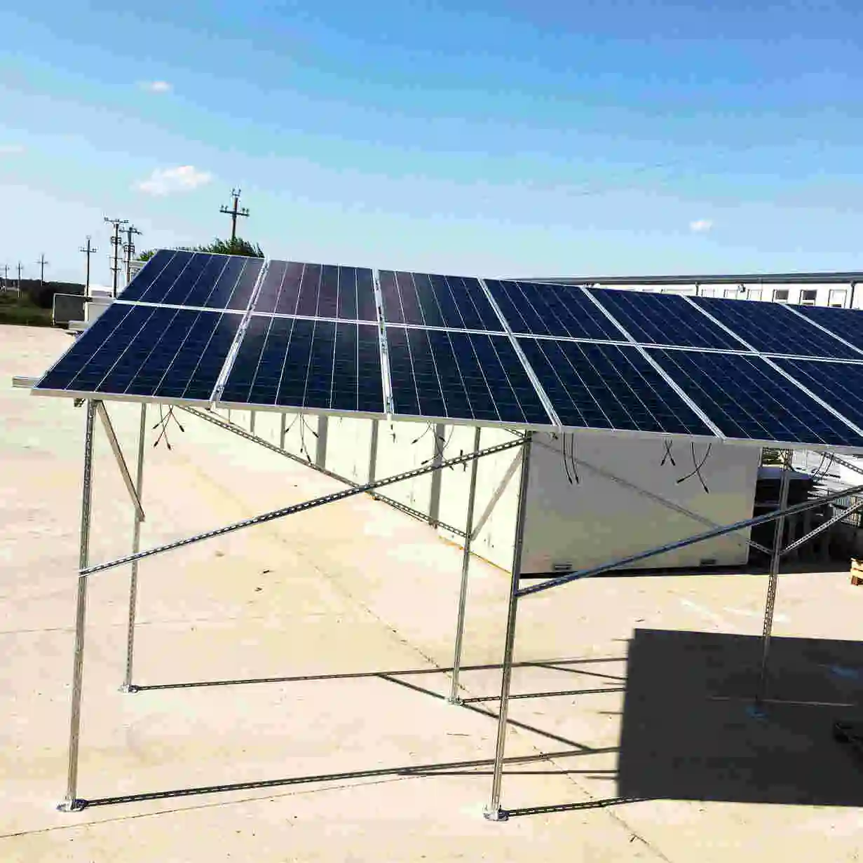 ZM Steel Solar Panel Array Ground Mounting Structure System