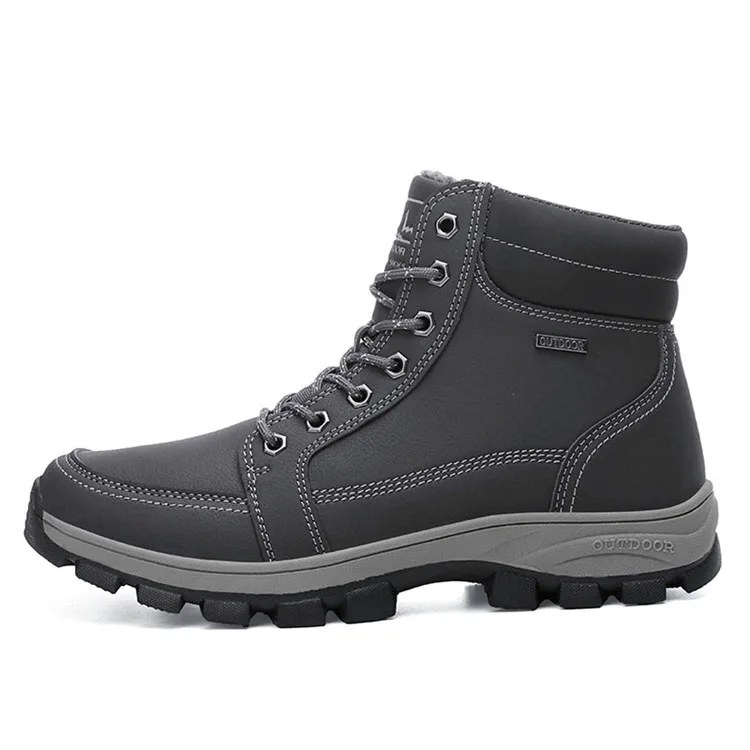 leather boots men casual