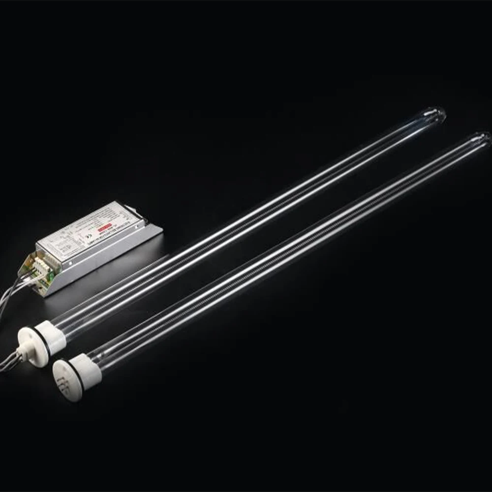 UV sterilization quartz tube 50W U-shape uvc light and  ballast