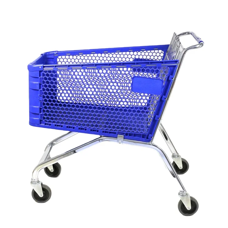 New Supermarket Shopping Trolley 4 Wheels Lightweight Grocery Shopping