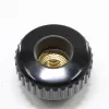 Round with Fluted Rim Knob With Threaded Stud Threaded Threaded