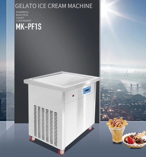 Mk-pf1s Maquina Para Hacer Helado Rollo Ice Cream Machine Caliente