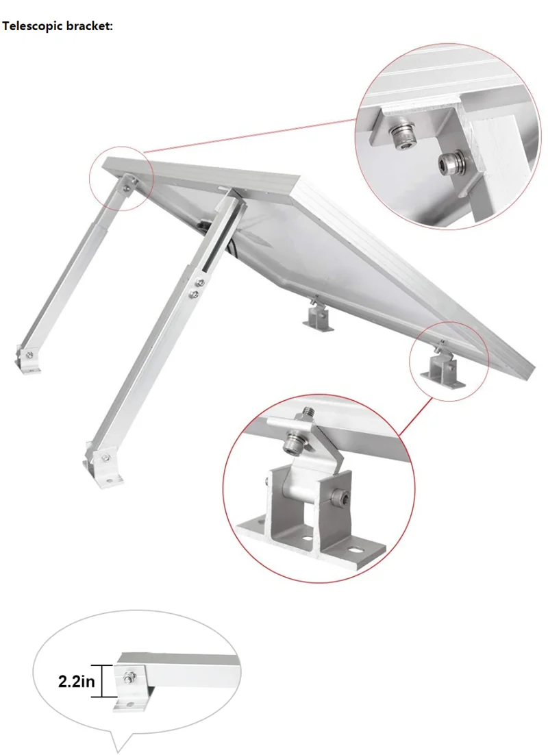 Adjustable Aluminum Triangle Solar Mounting Brackets For Solar Mounting System Bracket Buy