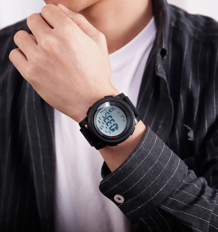 Skmei 1469 Pedometer Stopwatch 50m Waterproof Watch Strap Cheap Digital