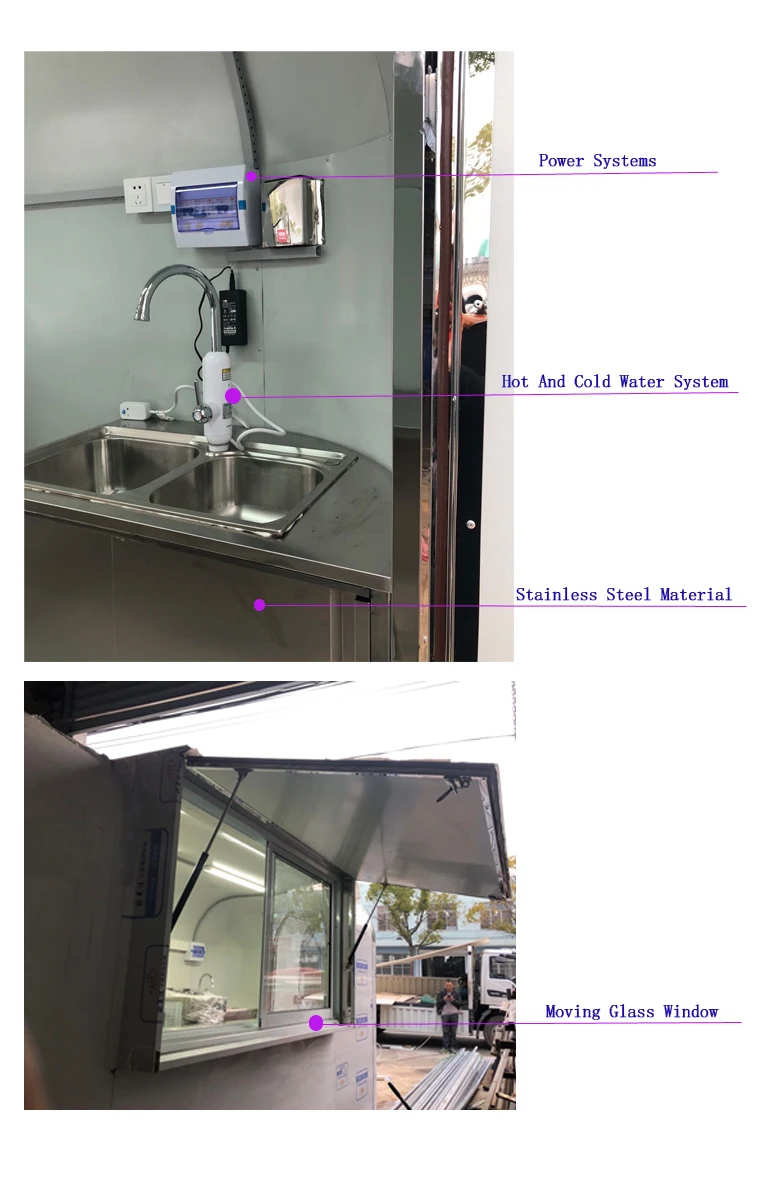 Food cart interior
