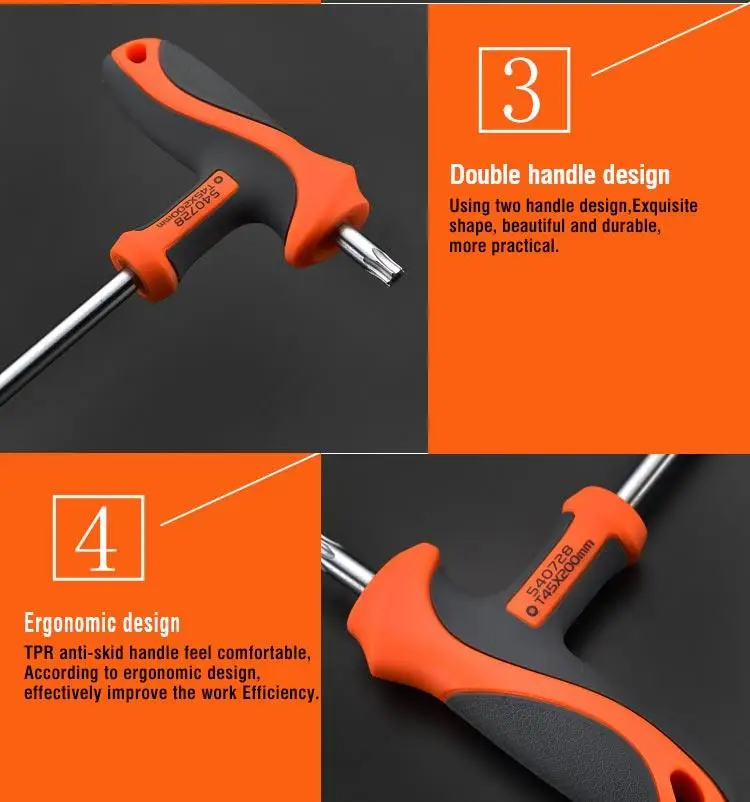Professional Chrome Vanadium Hand Tool Allen Torx Hex Key Wrench Set