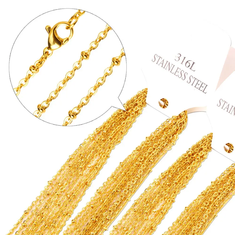 

Fashion Chain Necklace Accessories Wide Titanium Steel Link Chain Men Necklaces, Gold, silver, rose gold, black