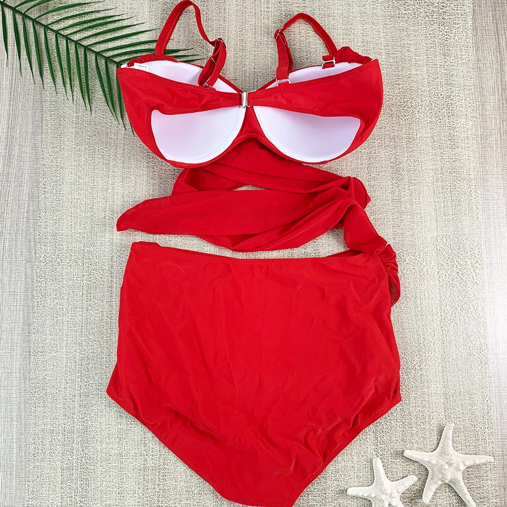 Women Bikini Swimsuits Plus Size Swimwear Bikini Print For Fat Women Adults On Sale 2 Piece