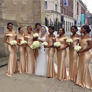 dark gold bridesmaid dresses