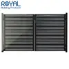Heavy duty powder coated full privacy outdoor Aluminium slat gate