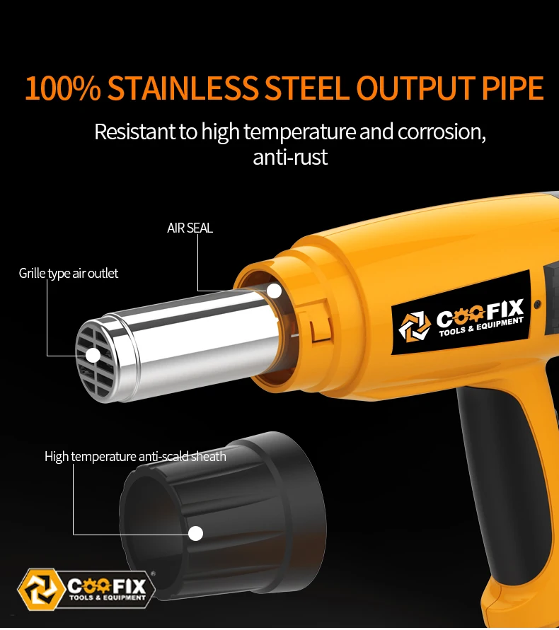 Model Cfhg004 Hot Air Gun Portable Mini Heat Gun/power Tools Heat Gun