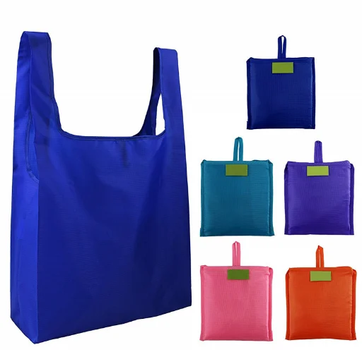 New in 2020 Eco Foldable Shopping Nylon Bag Reusable Grocery Recycle Tote Bag