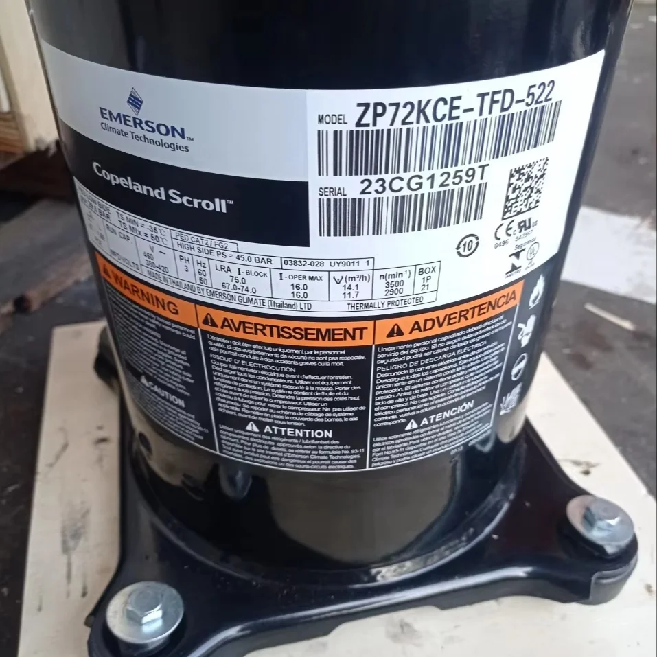 Pecold Compressor ZP61K5E-TFD-130 ZP137KCE ZP72KCE TFD 522