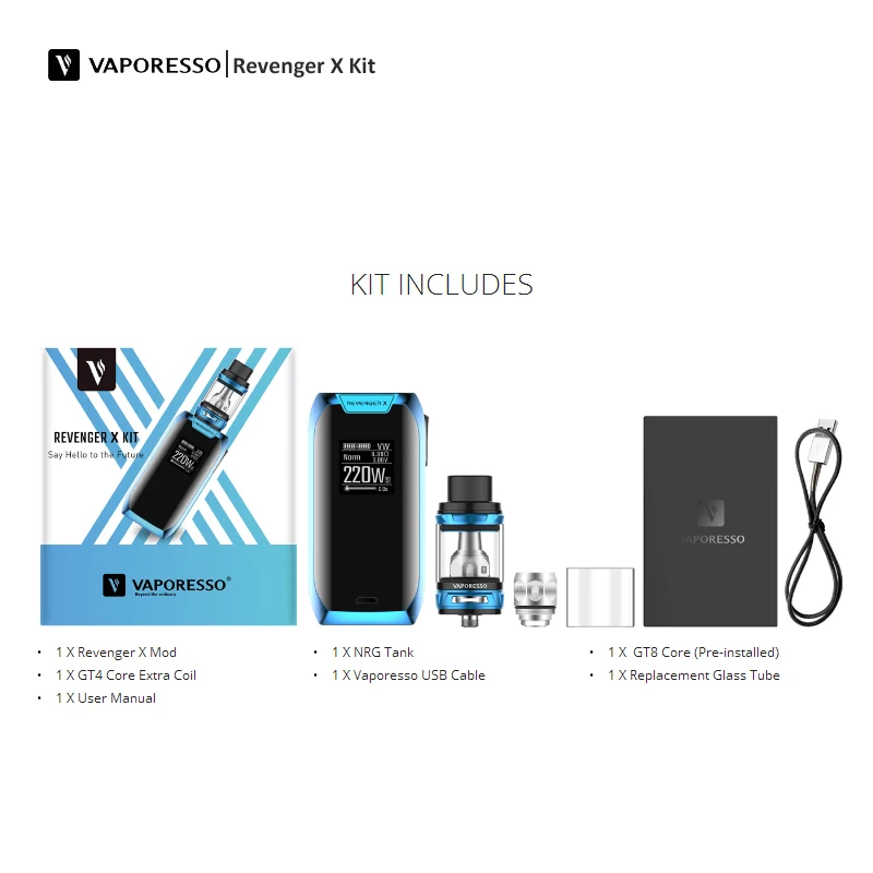 New product Vaporesso Revenger X Kit 0.96inch OLED Vaporesso Products