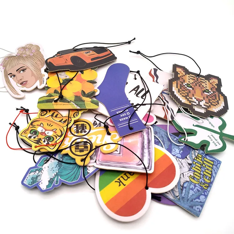 Custom Shape And Design Car Re Freshener Air Fresheners Sublimation Car