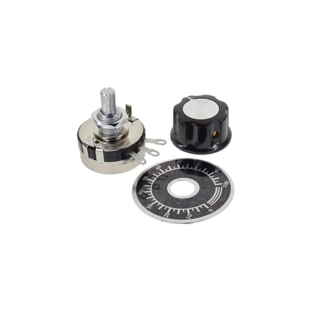 Taidacent Wth118 Potentiometer 1a 2w 1k 10k 22k 47k 470k 1m 2m Schaal