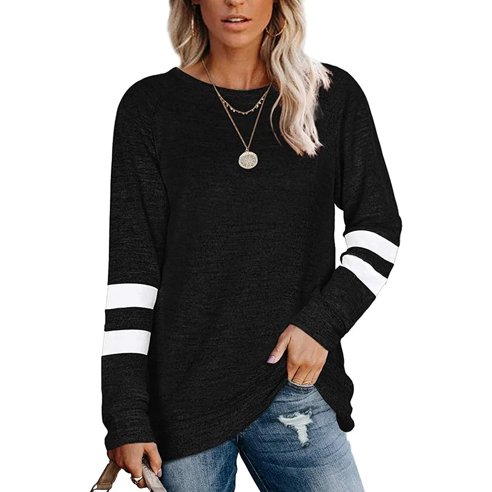 
Fashion Design Hot Sale Cheap Price Long Sleeve O Neck Shirt For Women 