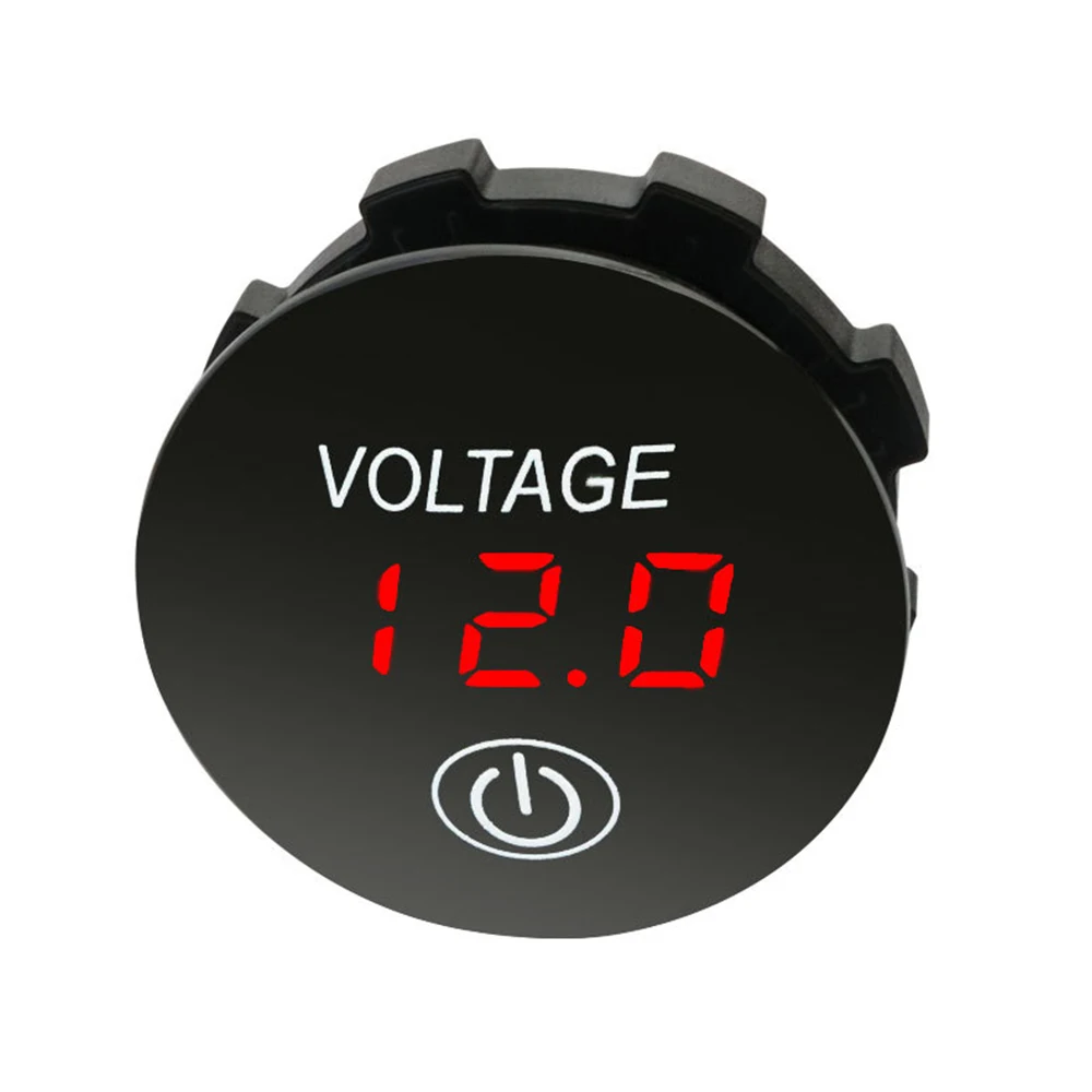12v Dc Battery Mini Digital Voltmeter With Touch Switch On Off Button