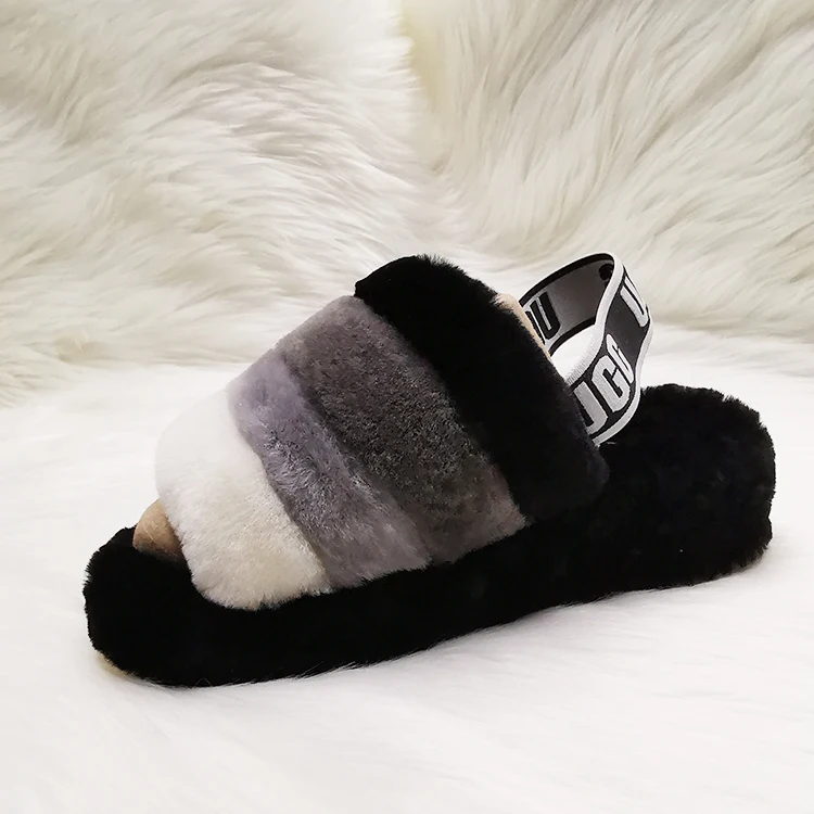 sheepskin fur slippers