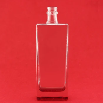 高品质 750毫升白兰地威士忌矩形玻璃瓶