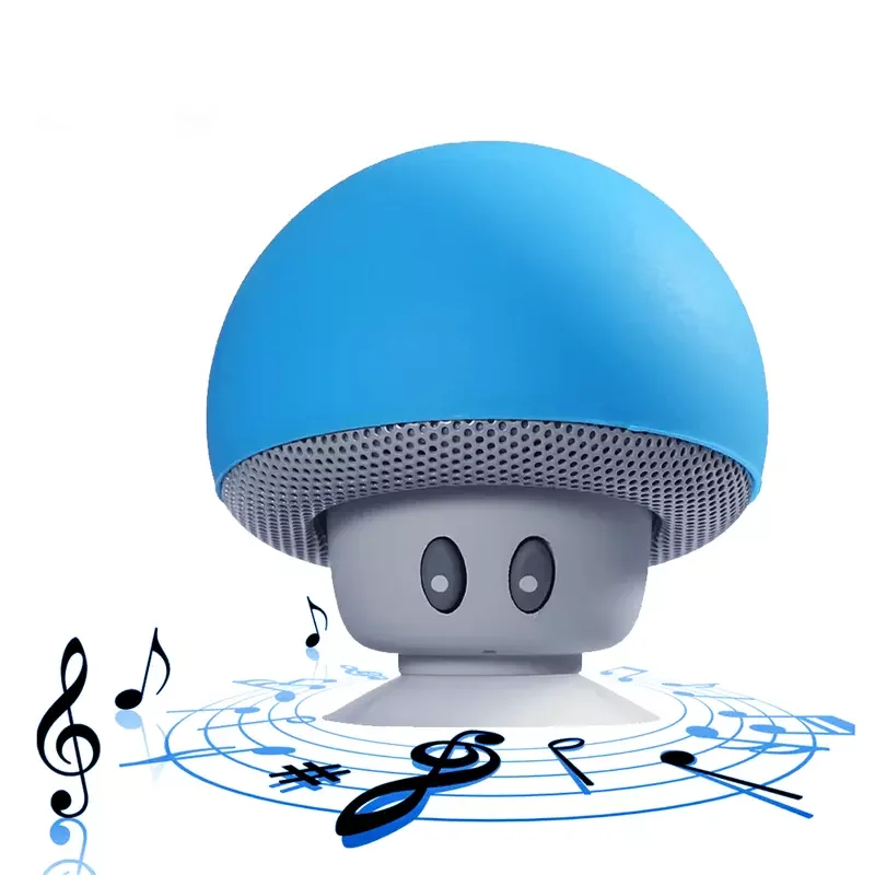 Waterproof Mini Mushroom BT-280 for Bluetooth Wireless Speaker with Strong Suction Cup Built-in Microphone Mini Speaker - ANKUX.COM