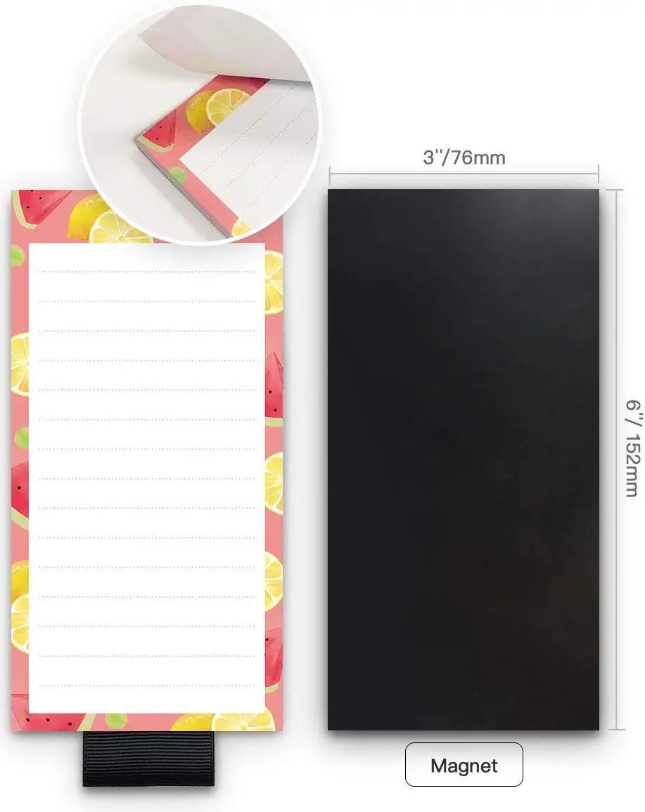 Fridge Holder Full Back Notepad To Do List Grocery