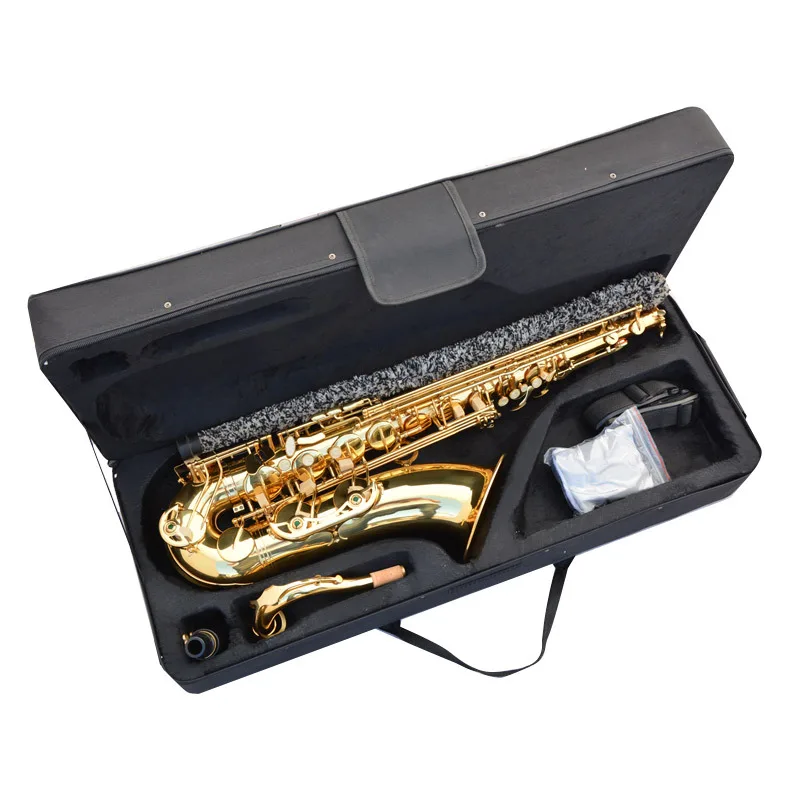 Gold Lacquer Instrument Accessories  China Sax Professional Bb Tenor Saxophone