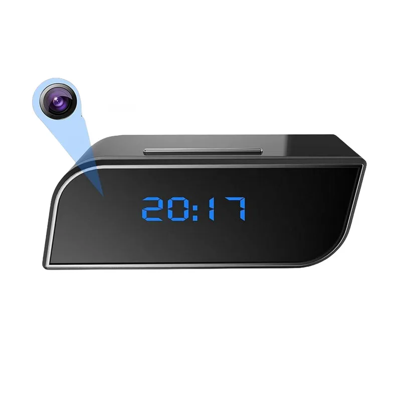Wifi Alarm Clock Camera With Audio And Video Wireless Ip Security For