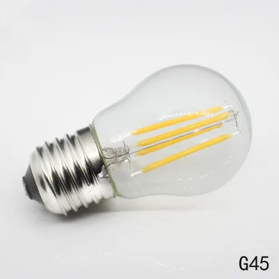 G45 High Lumen 380lm 4W E27 B22 LED Filament Bulbs Vintage Lightbulbs For Healty Life