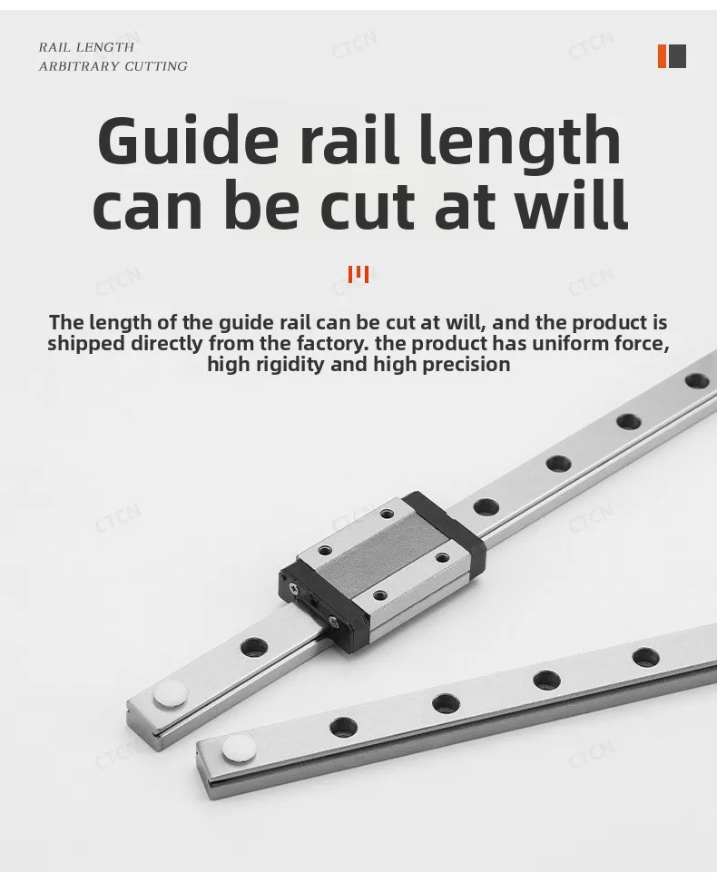 High-precision Miniature Linear Guide Rail MGN5 MGN7 MGN9 Bearing Steel ...