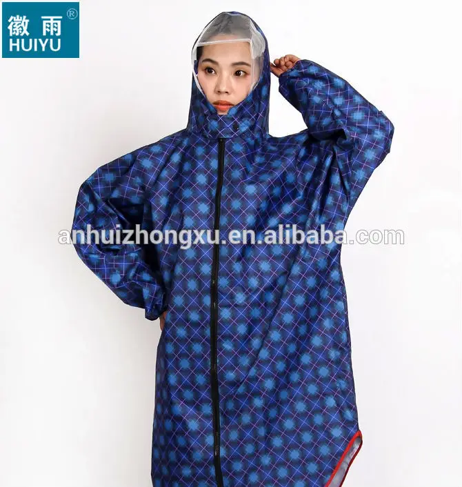 Pongee Adult Rain Suit Polyester Pu 