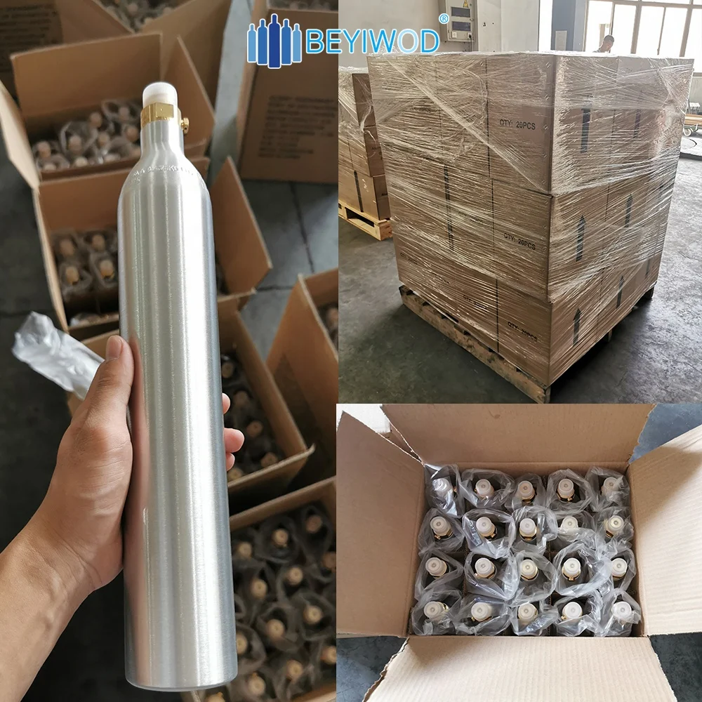 China Supplier Aluminum Co2 Gas Cylinder 425g 60l Soda Water Soda