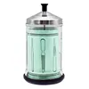 New Hot Sell salon hair Unbreakable Disinfecting Shears Combs Barber Glass Jar Scissors Sterilizing Bottle