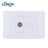 highly cost effective multifunction tv and telphone socket faceplate