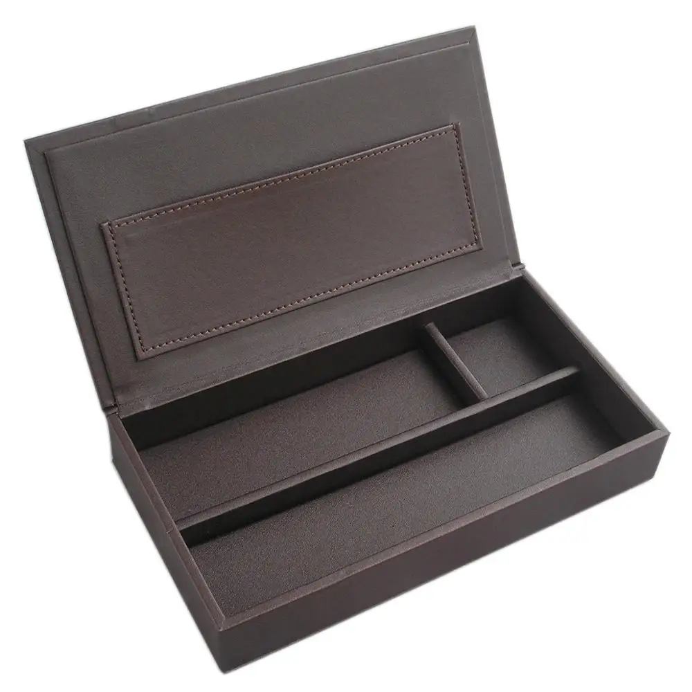 酒店客房米色人造革酒店客房铅笔盒制造商