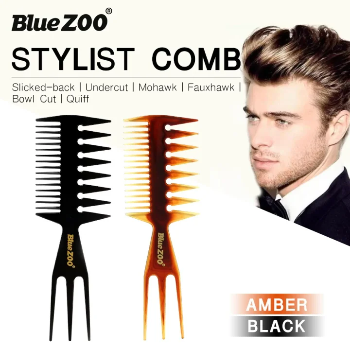 Blue Zoo Structure Super Style Detangling Tool Comb Double Fish Hair  Trimmer Comb For Natural Hair Slicked Back Style - Buy Detangling Comb For  Natural Hair,Hair Trimmer Comb,Doublel Fish Comb Product on