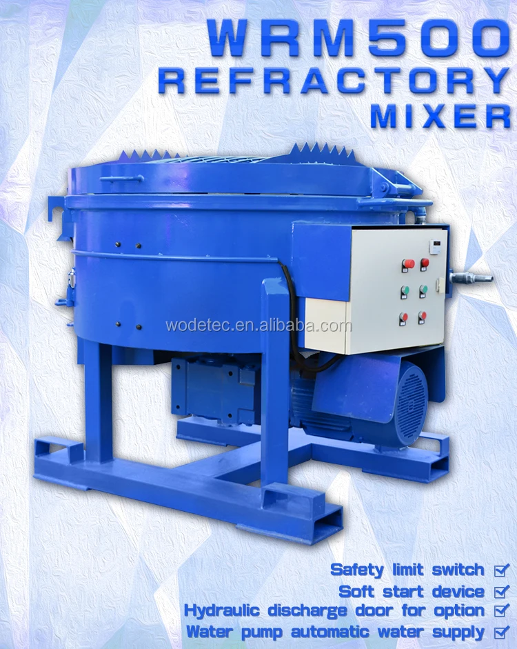 castable pan refractory mixer