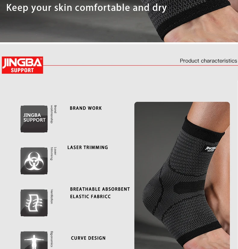 JINGBA Compression Ankle Brace 7