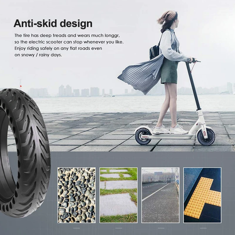 Superbsail EU Warehouse Original Honeycomb Rubber Solid Tires For Xiaomi M365 Electric Scooter 8.5 Inch Tire Tubeless Solid Tyre supplier