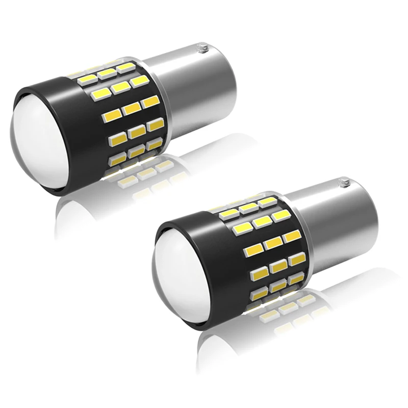 
TORIBIO LED 1156 1141 BA15S non-polarity 3014 54SMD brake light reversing light side marker light 