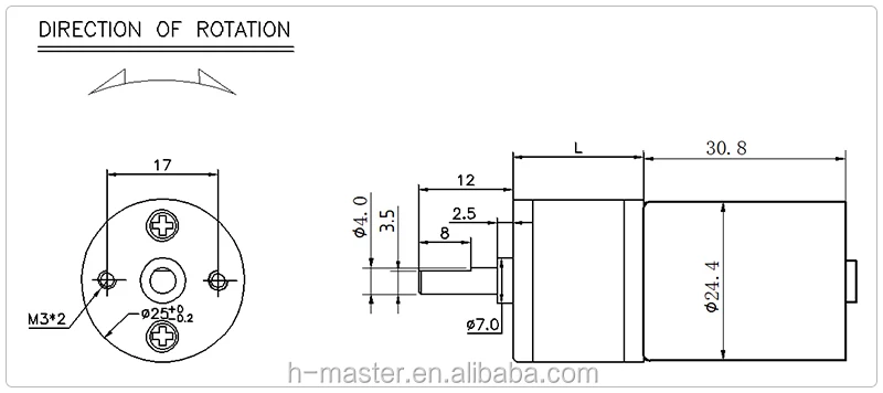 24volt 12v Bldc Brushless Dc Motor 25mm Low Ga25-2430 300rpm Planetary ...