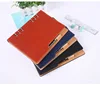custom loose-leaf 6 holes refill notebook PU cover planner