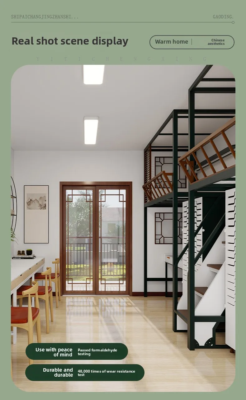 product multifunctional dormitory bed single loft bed metal bunk bed with wardrobe cloakroom for school-4