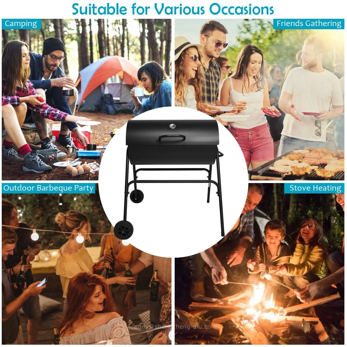 Heavy Duty Oil Drum Grill Charcoal Bbq Brazil Barrel Grill Barbecue For Outdoor Use Buy Brazil