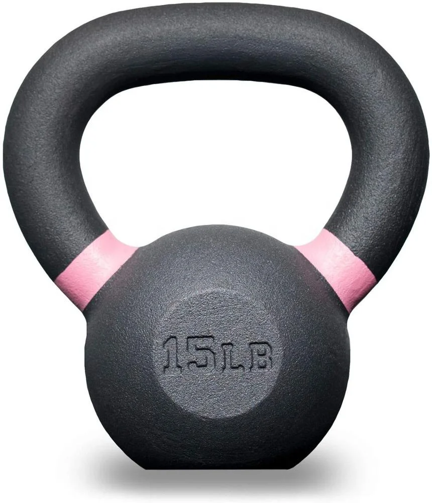 Lb Besi Cor Kettlebells untuk Latihan Kekuatan dan Hiit Latihan 5-100 LB Pilihan