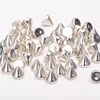 8mm Sliver Gold Color Studs Spikes Plastic Decorative Rivet Punk Rivets For Leather Clothes Jewelry Making Crafts